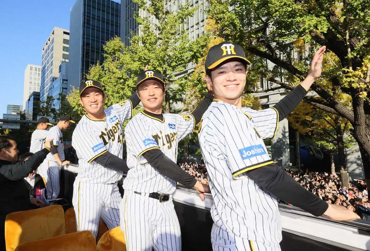 【阪神Vパレード】中野「日本一になったんだと実感した」
