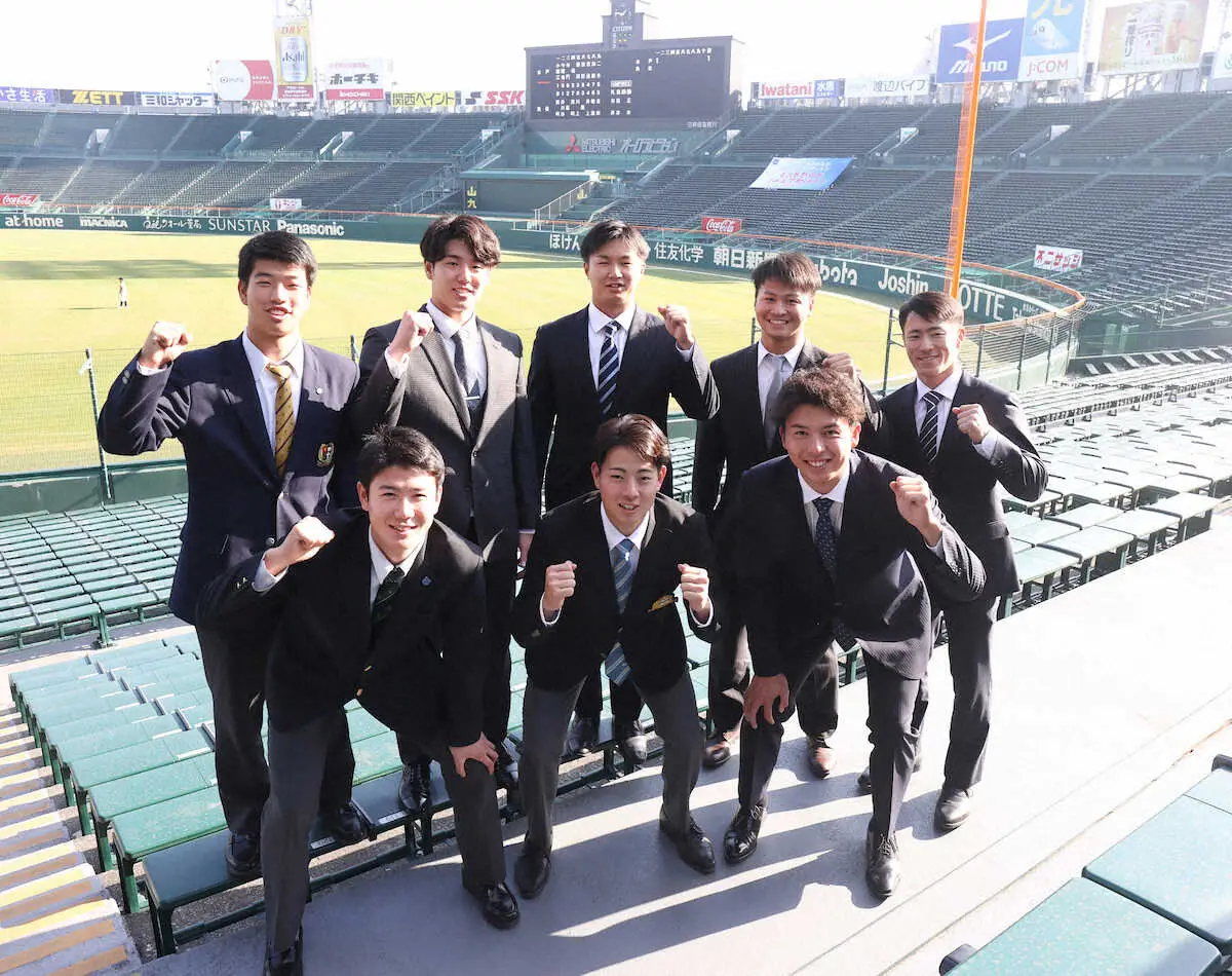 阪神　ルーキー8選手が施設見学　ドラ1・下村「やっとか…というか、凄く楽しみです」