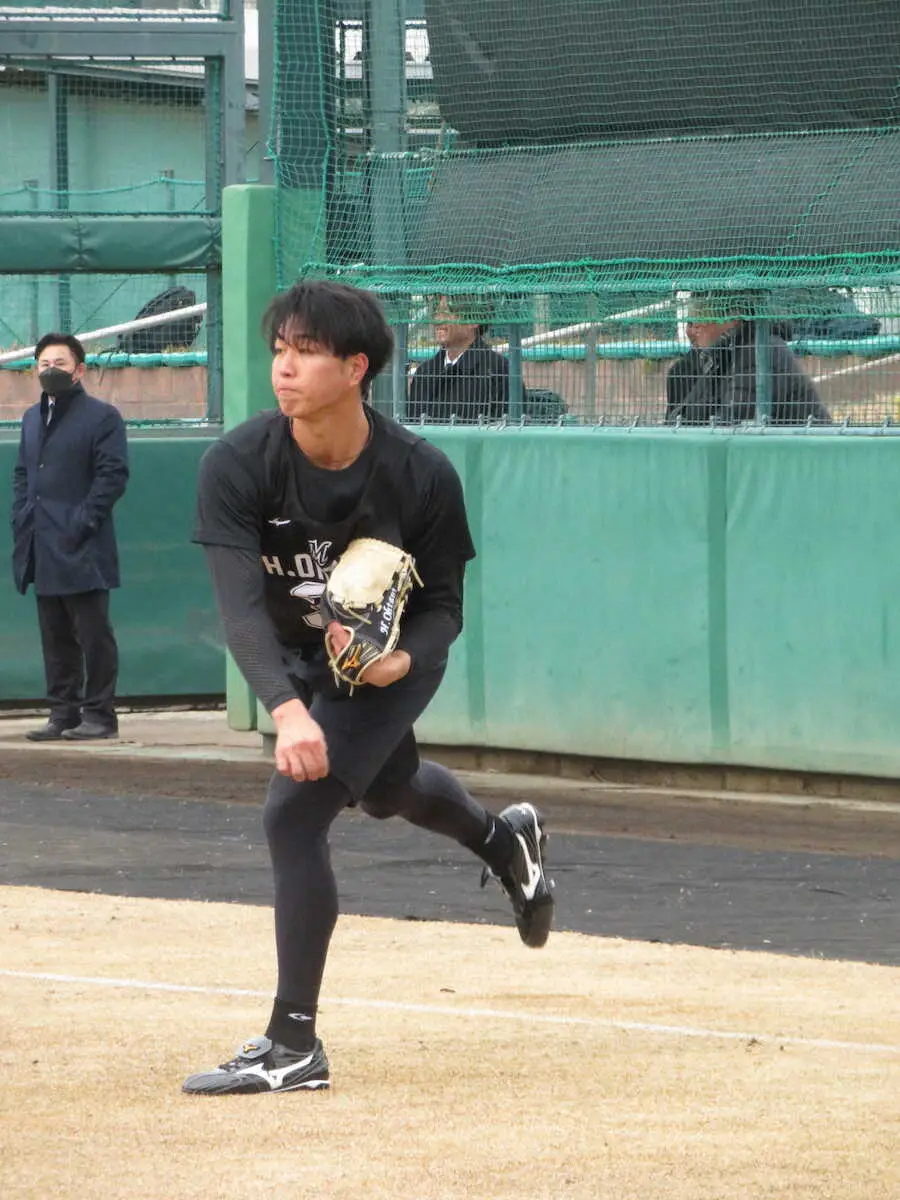 ロッテ2位・大谷　「ケンケン投法」トレで“大谷超え”狙う　最速159キロ右腕「160キロは出したい」