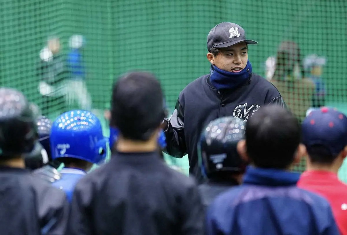 ロッテ3選手が野球教室の講師　黒川凱星「子供たちに元気をもらえた一日」