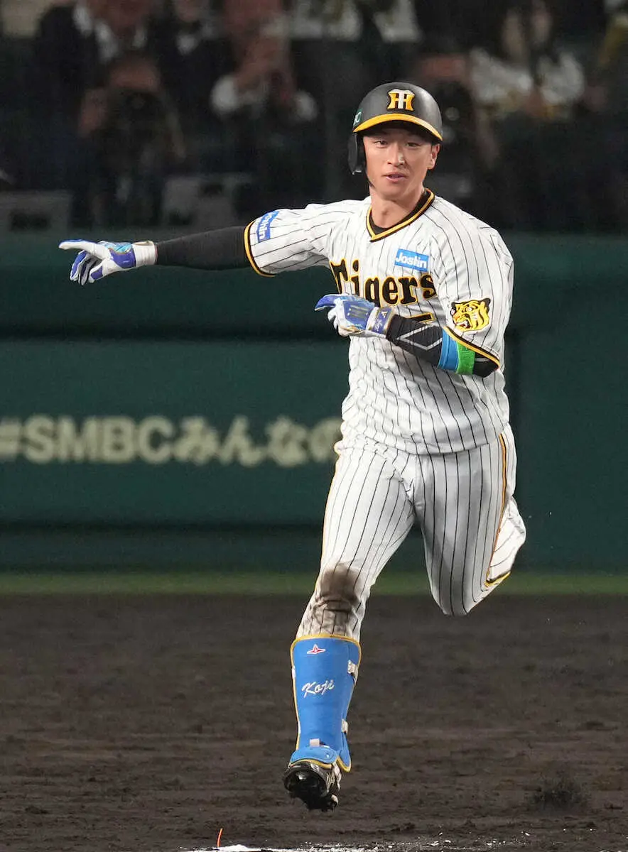 阪神・近本がアシックスとアドバイザリースタッフ契約　こだわりのスパイクで5度目の盗塁王狙う