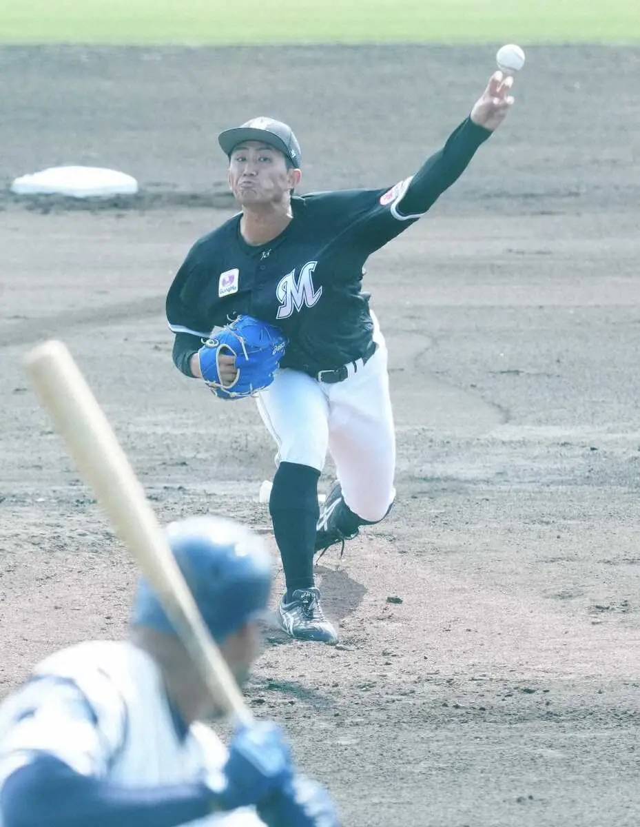 ロッテ開幕投手候補の小島　今季初実戦で2回無失点　吉井監督「勢いのあるボールを投げていた」
