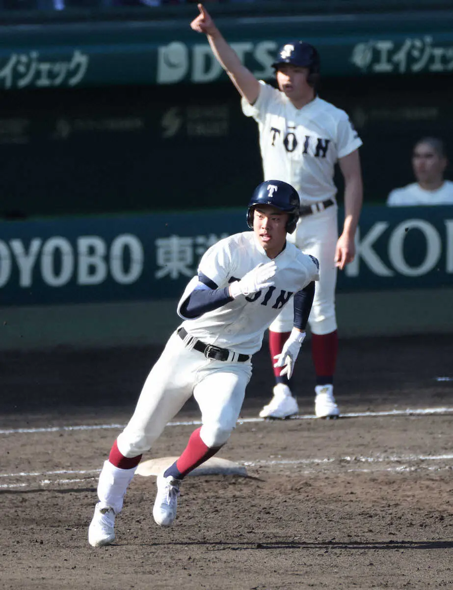 【センバツ】大会3号はまさかのランニング本塁打！大阪桐蔭の境が達成