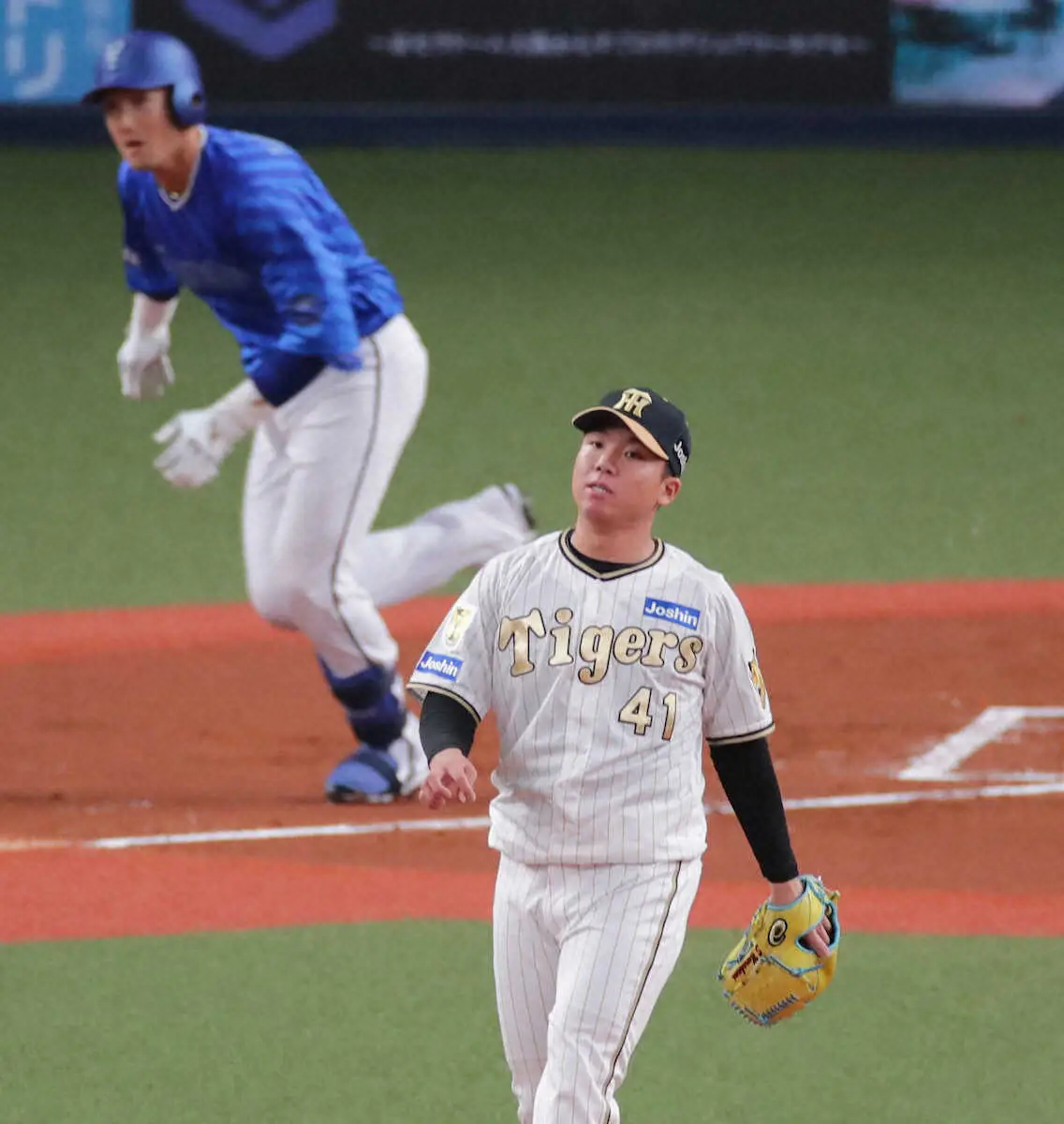 阪神・村上　昨年のMVP腕が「悪夢」初回4失点「球速は出ても打たれるので、質が良くなかった」