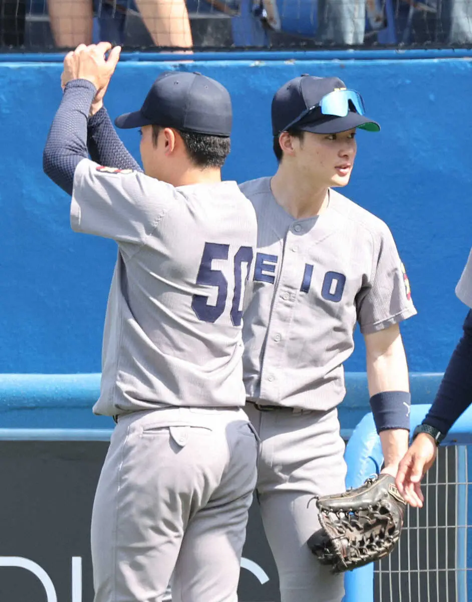 【画像・写真】慶大・丸田湊斗が代打で初出場初安打マーク　昨夏は慶応で甲子園優勝