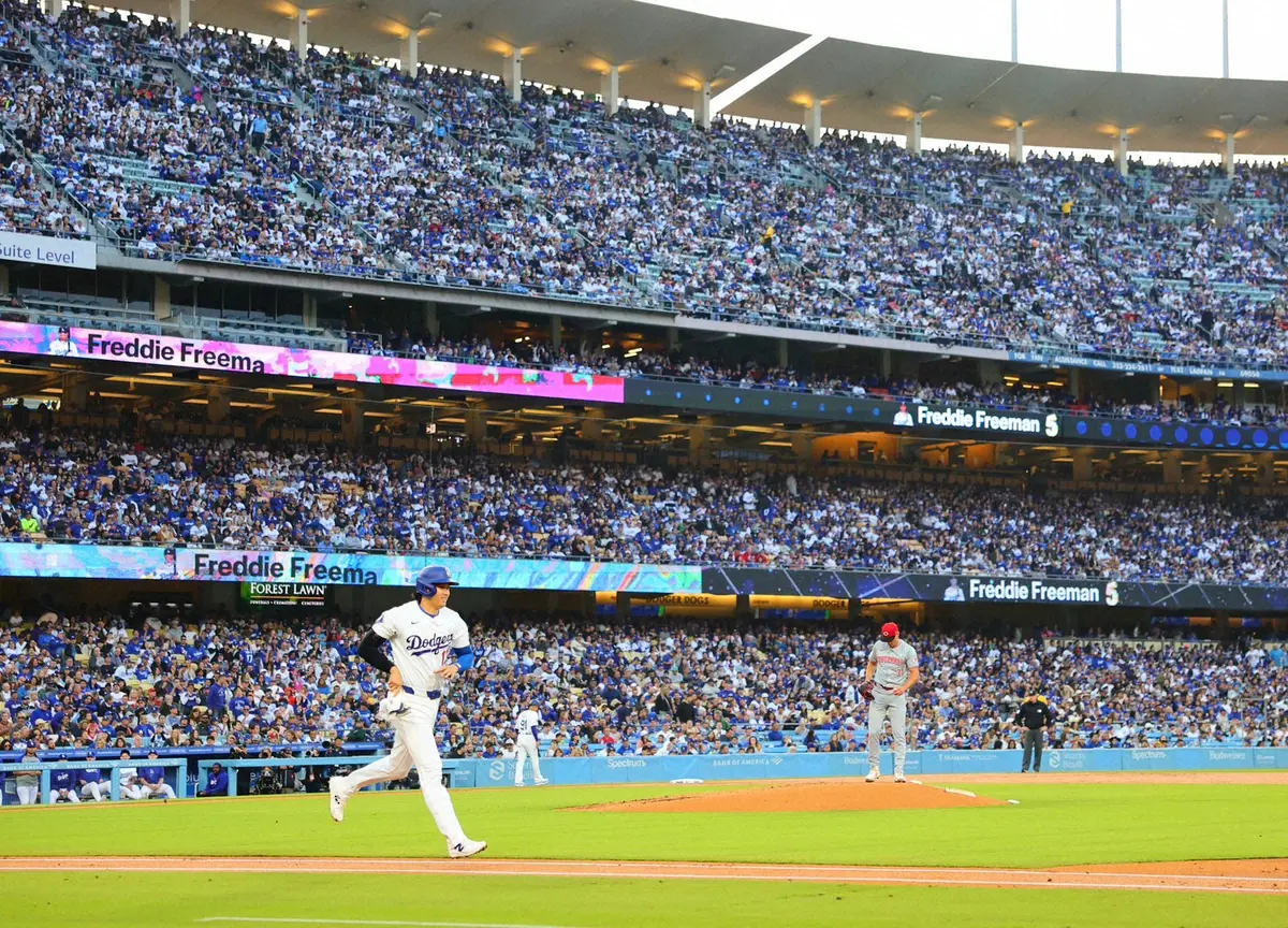 大谷翔平　今季MLB最多5万3527人の大観衆に「素晴らしい風景で選手冥利に尽きる。本当に壮観」