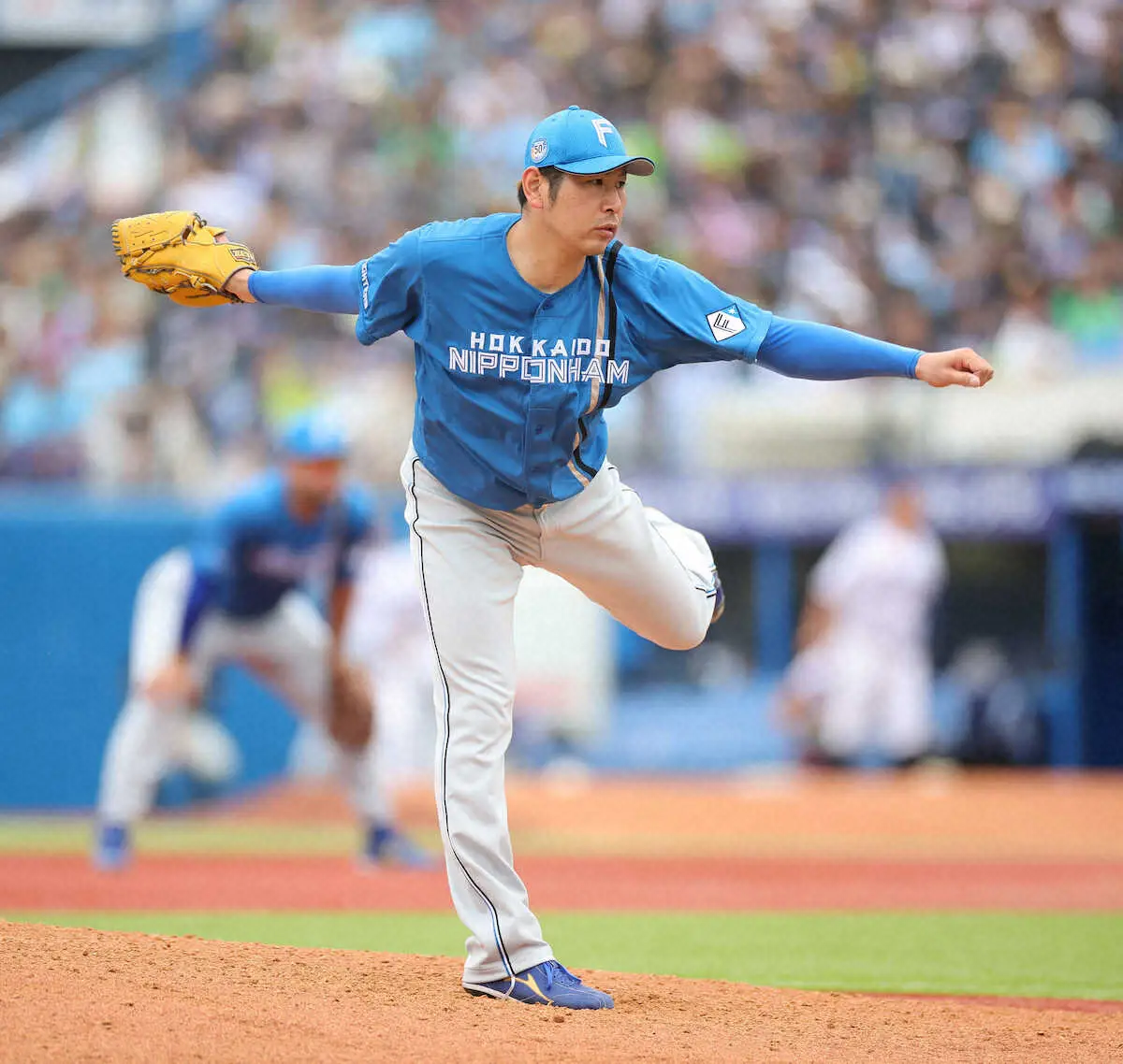 日本ハム・加藤貴之が7回で降板…左腕に打球直撃のアクシデント影響か
