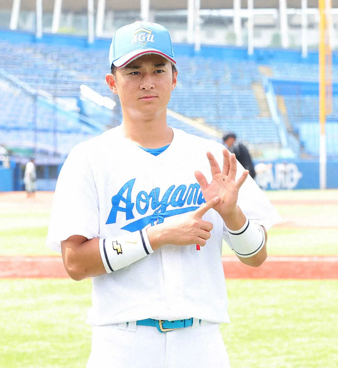 青学大・佐々木　大会記録に迫る6打点で2連覇王手　決勝の早大戦「六大学は負けられない相手」