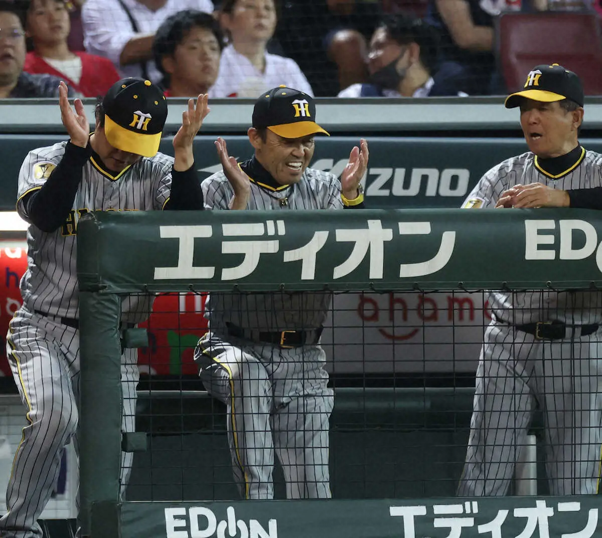 阪神・岡田監督　藤本定義に並ぶ球団最多514勝目　桐敷投入継投ズバリ「オールスターまでひと踏ん張り」