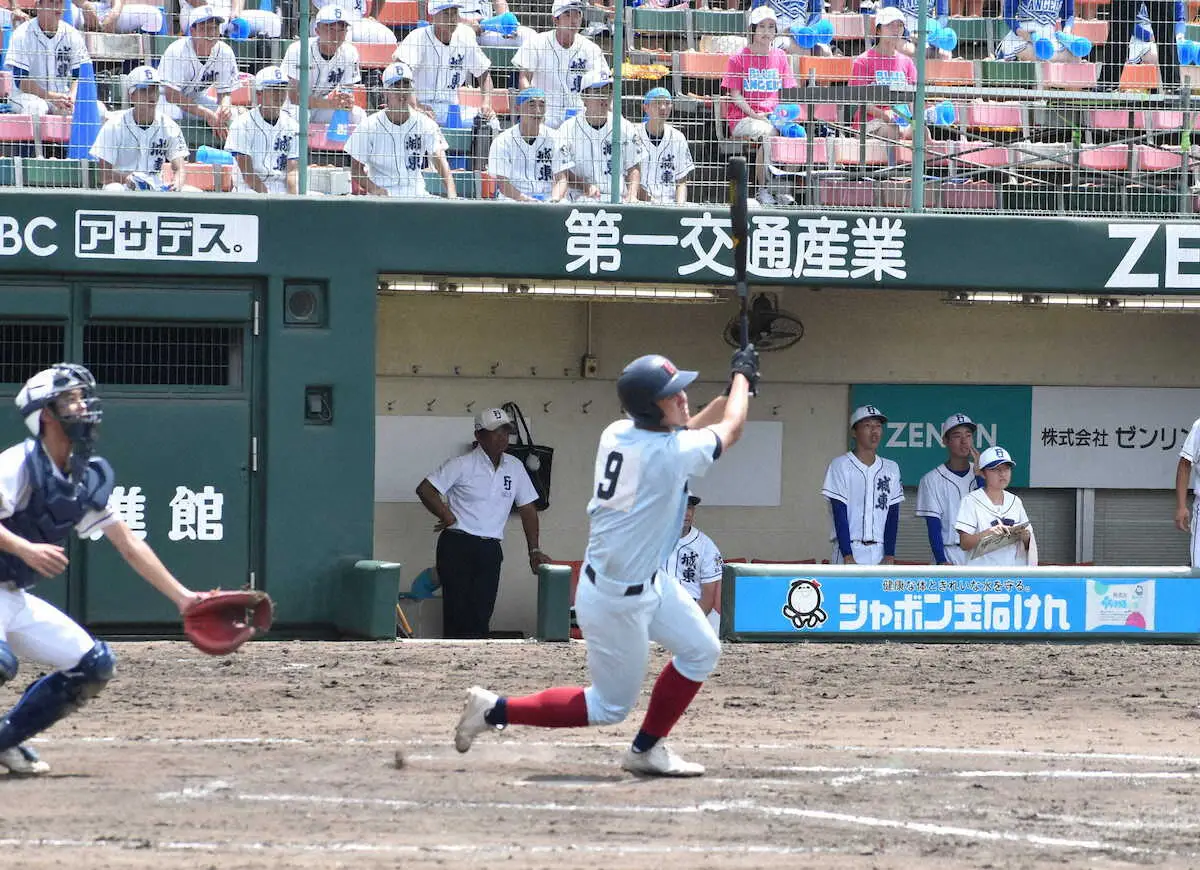 近大福岡が2年連続8強　決勝打を放った大谷翔平と同じ、7月5日生まれの河村悠は「絶対優勝します」