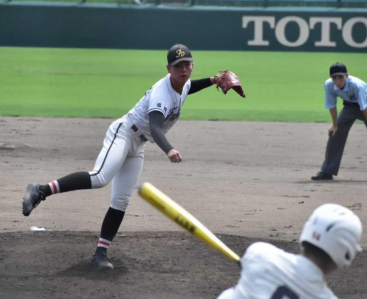 【高校野球】福岡第一の最速147キロ右腕・前田明慶は3回無失点も5回戦で散る　プロ志望届「出します」
