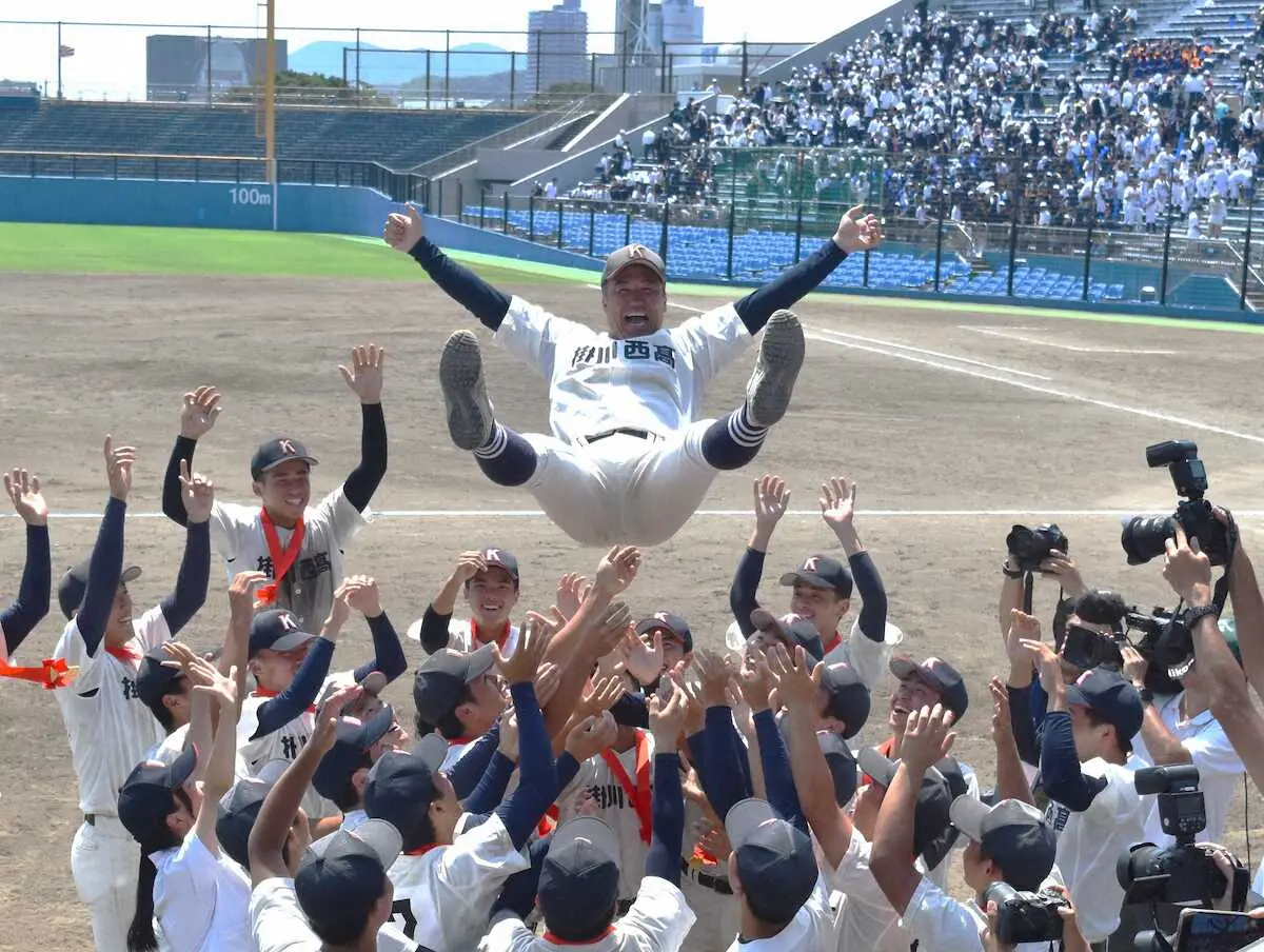 掛川西　26年ぶり夏切符　OB大石監督が主将務めた98年以来「今までの負けがあったから強くなれた」