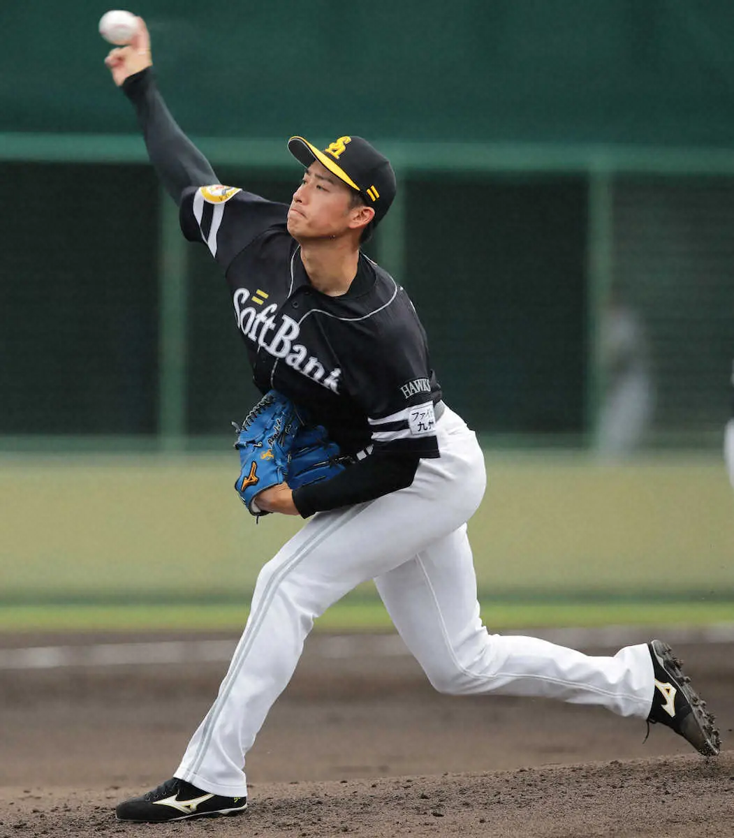 【筑後鷹】板東湧梧　技術面のこだわり“封印”「投手はそういうものではない」打者に集中