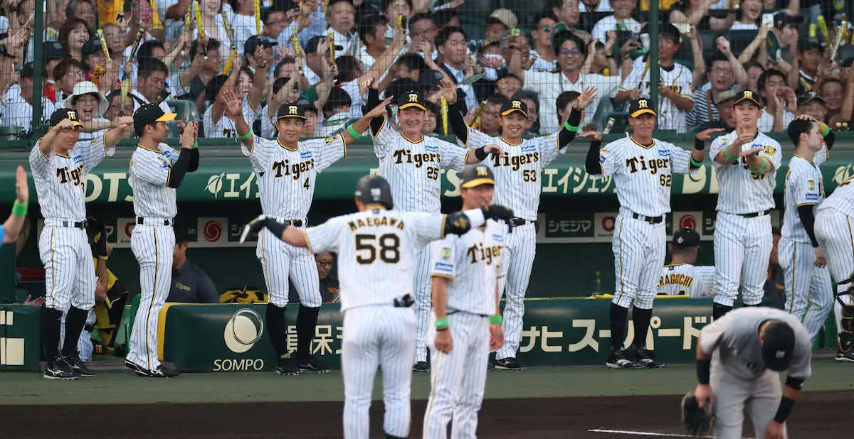 阪神が甲子園100歳を祝う華やかG倒星！次代の大砲・右京が4打点で破竹の7連勝けん引