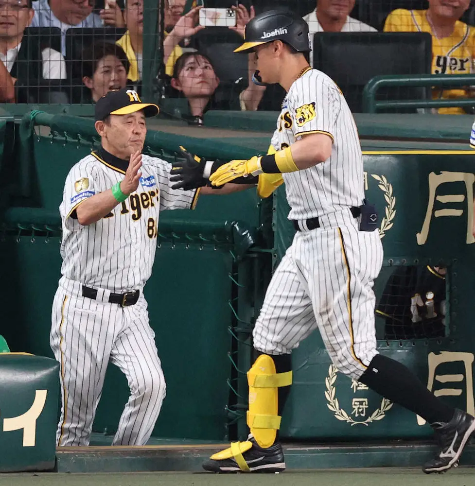 【阪神・岡田監督語録　TV取材】佐藤輝の本塁打を甲子園100周年の「いい締めじゃないですか」