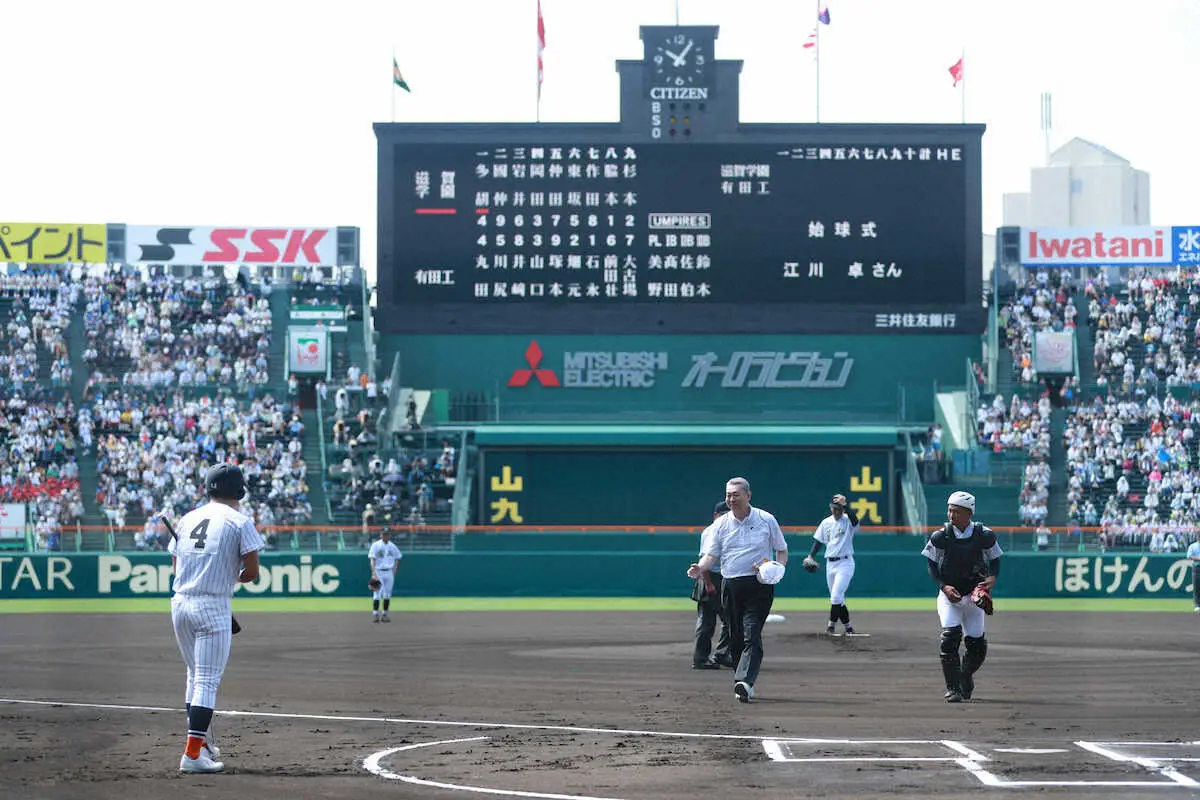 【甲子園】“怪物・江川”の打席立った滋賀学園・多胡「自分のところまで歩いてきてくださって」握手に感激