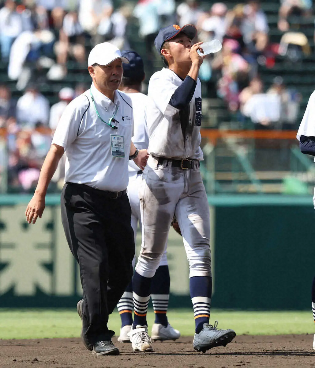 【甲子園】両足つり治療の宮崎商・中村「流れを変えてしまった」進路は「プロ志望届を提出」