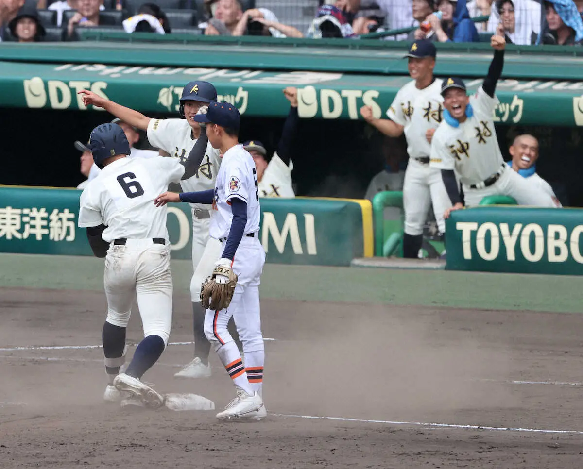 【甲子園】神村学園が初戦突破　昨夏4強の経験でシーソーゲーム制す　注目打者・正林は無安打