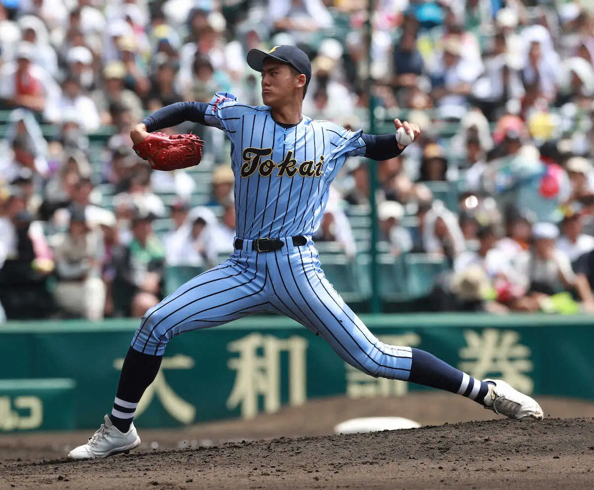 【甲子園】東海大相模　投打かみ合わせ初戦突破、大型左腕・藤田が7回13K無失点、柴田が大会第1号ソロ