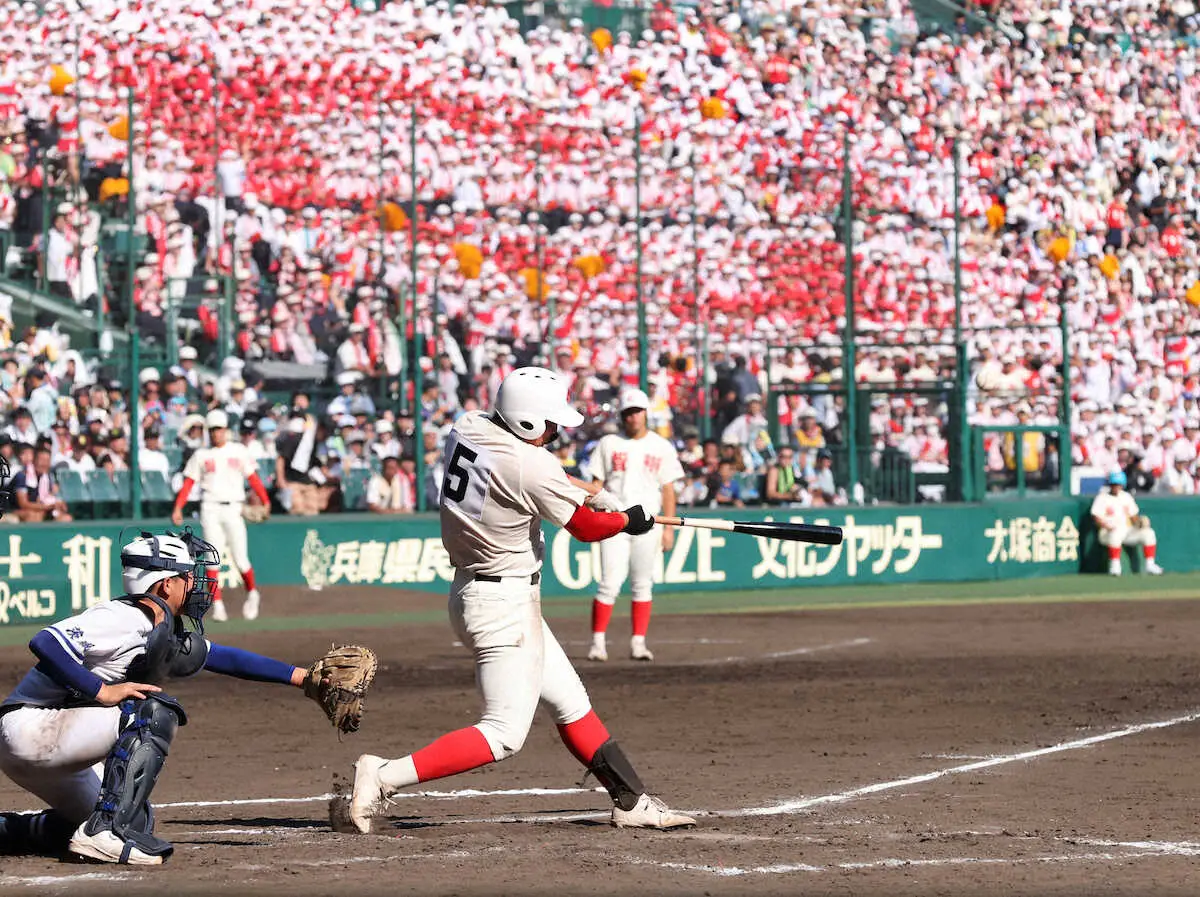 【甲子園】智弁和歌山の花田悠月　見守り続けてくれた両親に届けた木製アーチ