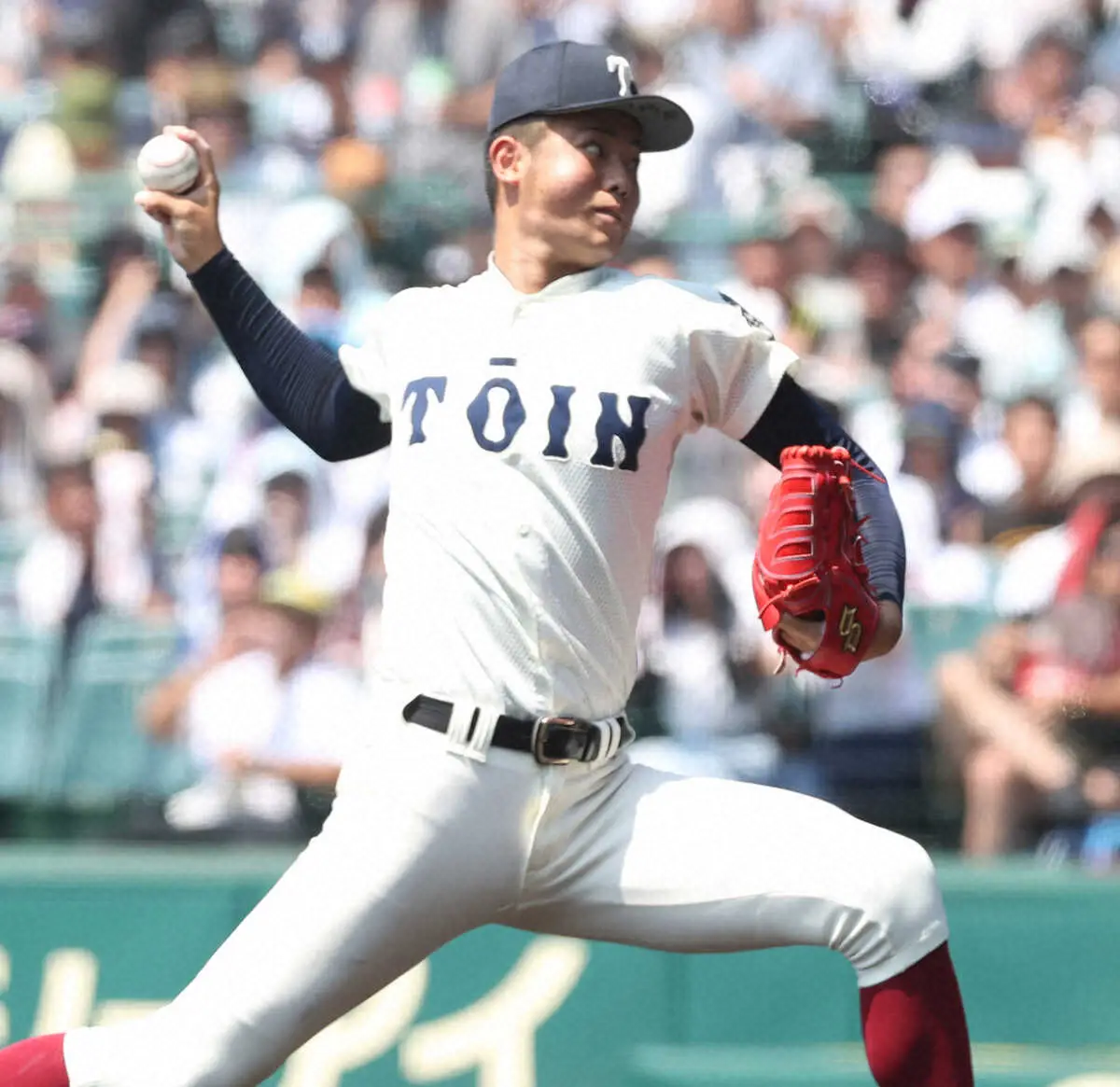 ＜大阪桐蔭・小松大谷＞大阪桐蔭の先発・森（撮影・北條　貴史）