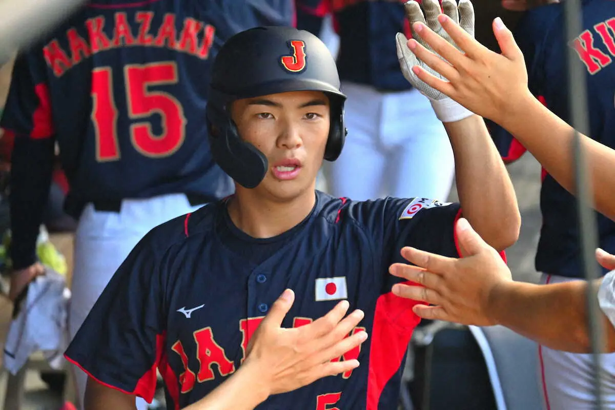 【画像・写真】U18侍・高山　打率10割で1次R突破　健大高崎の「裕ちゃん」が20点の2戦連続コールドけん引