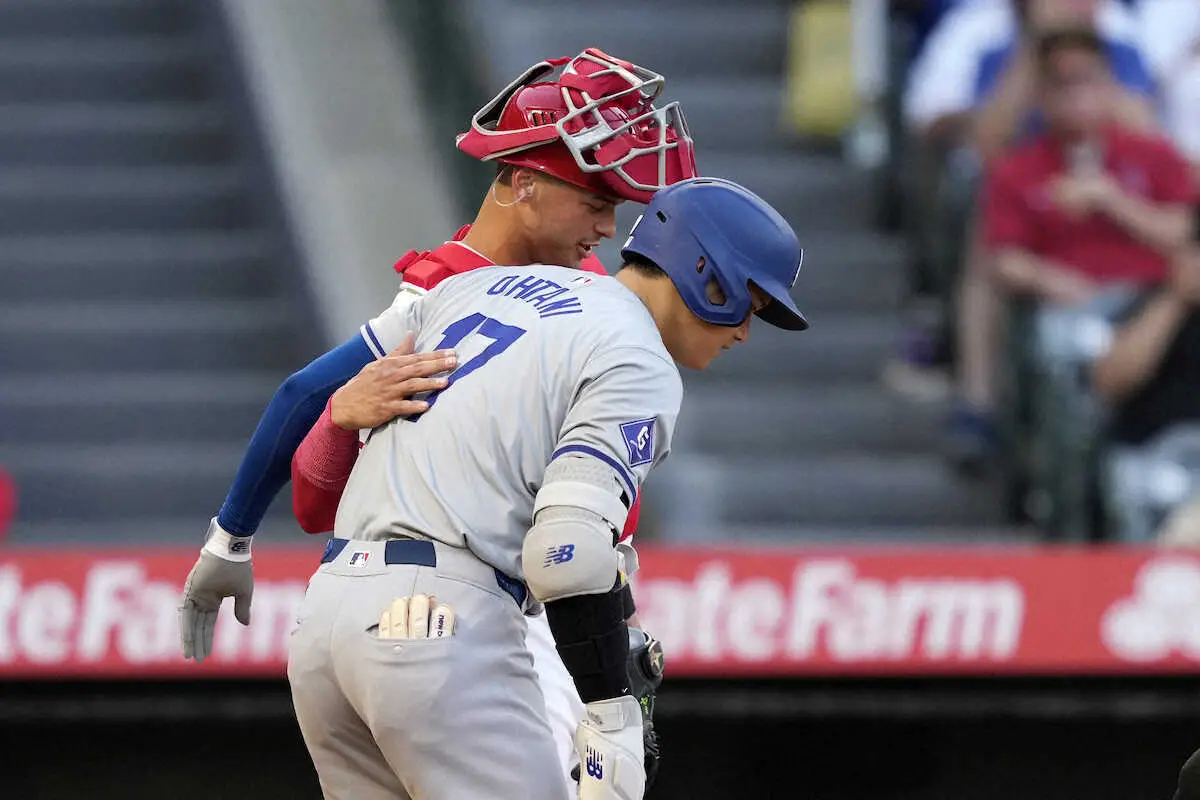 エ軍オハピー　大谷翔平の移籍後初凱旋に「今夜の雰囲気は最高」元相棒を応援も「対戦する時は勝ちたい」