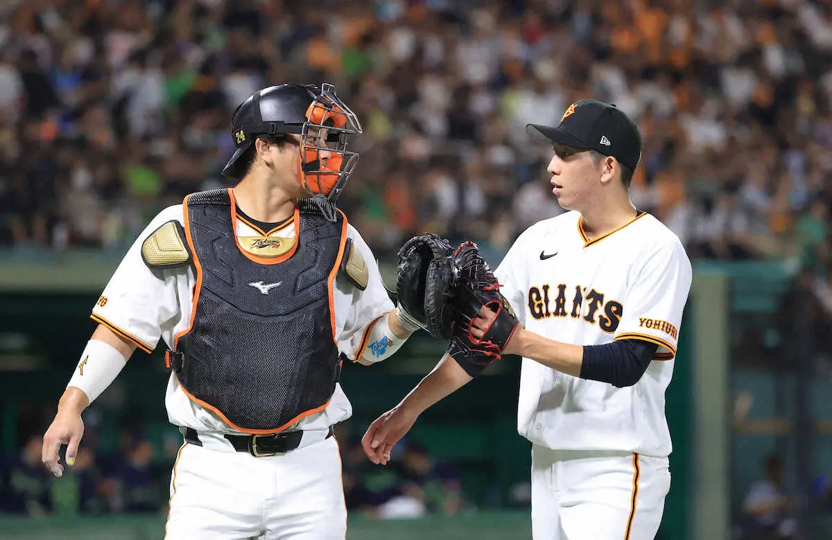 【画像・写真】巨人　同一カード3連敗阻止　戸郷10勝目＆岡本和が22号決勝3ラン　エースと4番が躍動