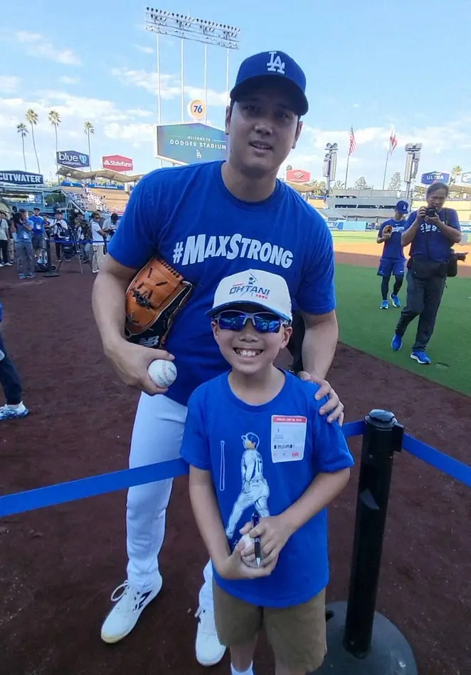 【画像・写真】大谷翔平　10歳の野球少年に神対応「人生で1番素晴らしい経験になった」父は「月にも昇る気分」