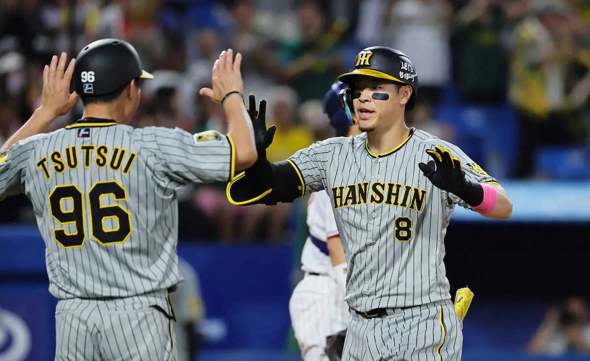 【画像・写真】阪神が快勝で破竹の5連勝！打線の援護に恵まれた才木が粘投12勝　佐藤輝は2戦連発13号