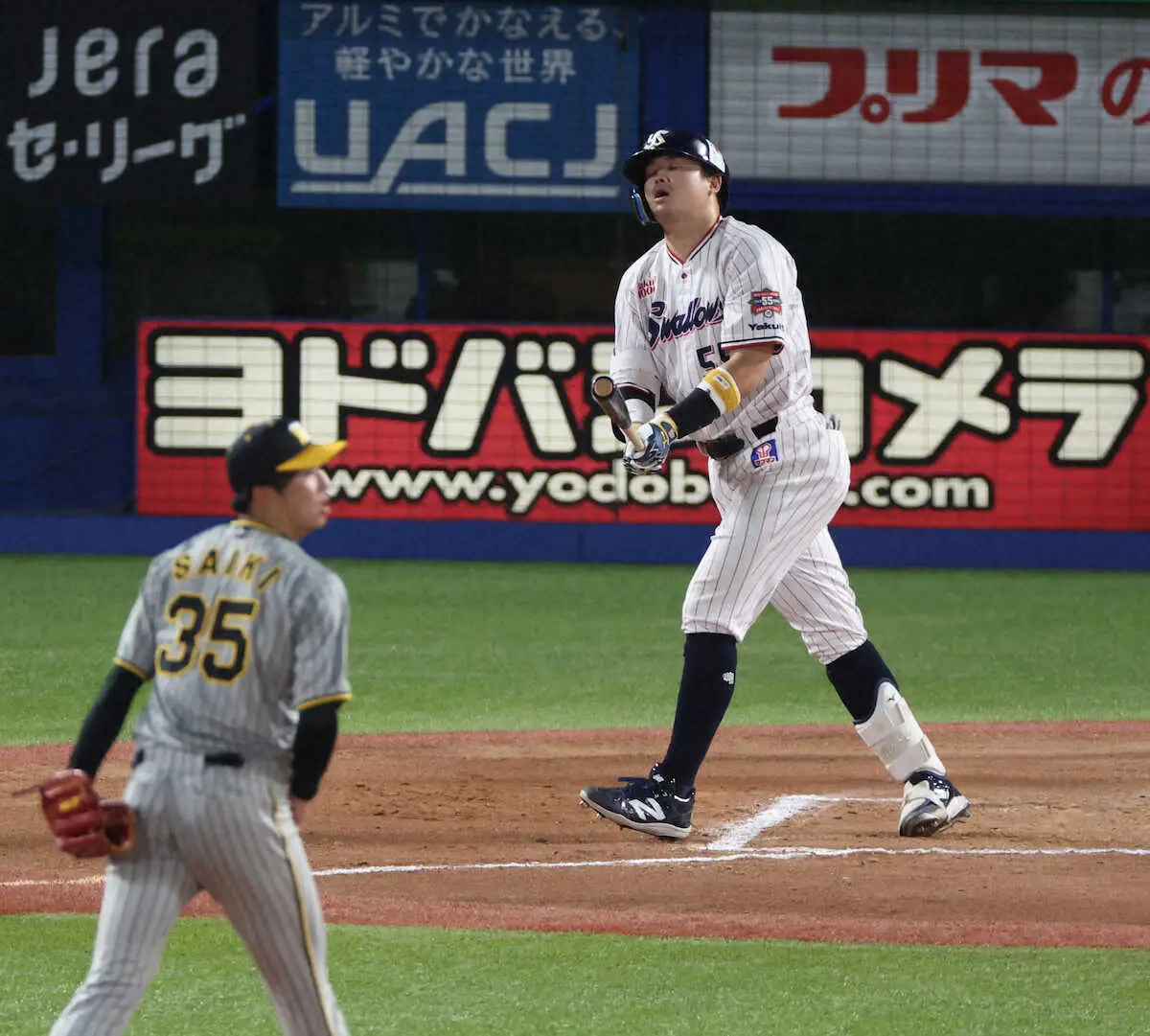 【画像・写真】ヤクルト・村上　9月6戦22打数1安打10三振…19年以来5年ぶりの6番でも才木に抑えられ「んー…」