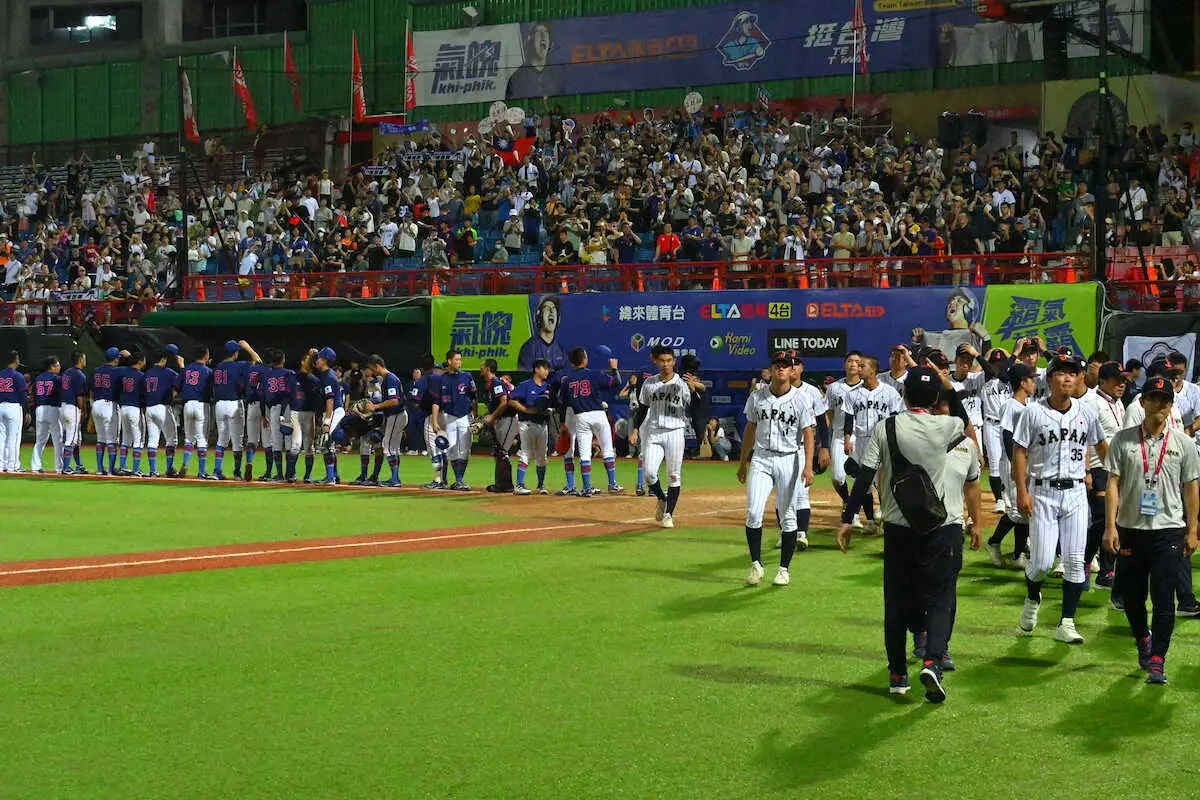 【画像・写真】高校侍J　台湾上回る10安打もあと1本が出ず逆転負け　小倉全由監督「選手たちは今日よく打ってくれた」