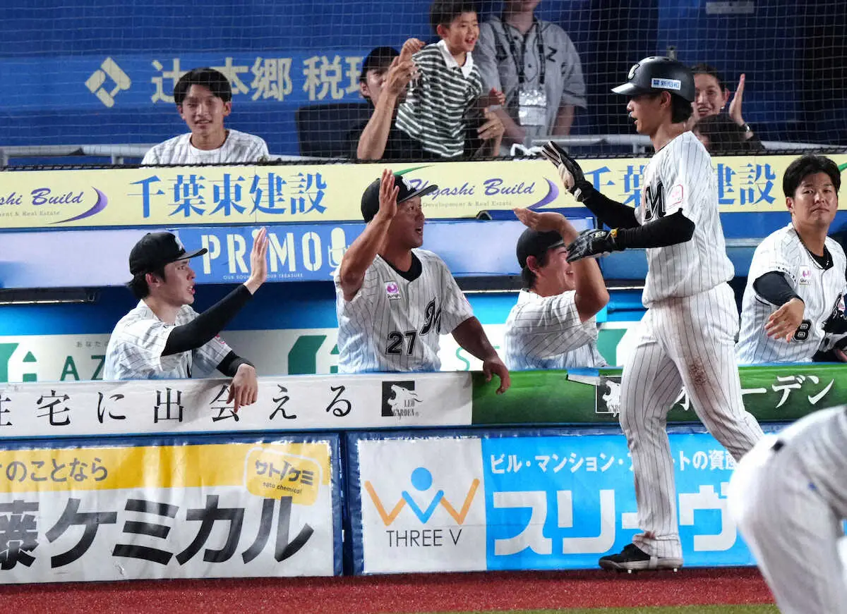 【画像・写真】3位ロッテ　15安打9点で4位楽天に打ち勝ち連敗止めた！朗希は制球安定せず5回3失点も昨季超え8勝目