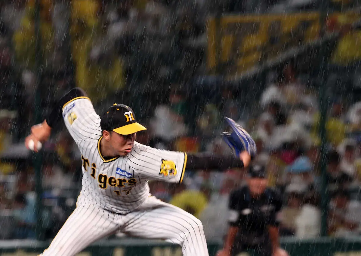 【画像・写真】阪神「雨柳さん」劇場　雨で急変…逆転許すも“神スクイズ”決め144日ぶり2勝目