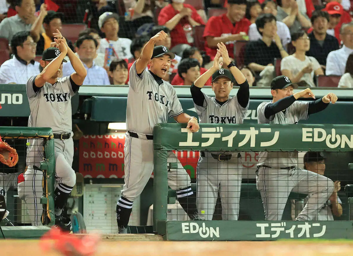 【画像・写真】巨人がミラクル大逆転劇！　二塁すら踏めず、零敗寸前の9回に一挙9点　“鬼門”マツダで2連勝！