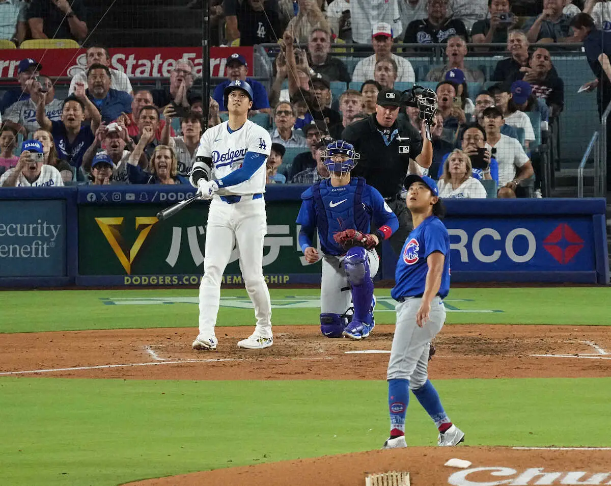 ドジャース・大谷「50－50」足踏み　カブス・今永にまたやられた…3打席対戦も無安打