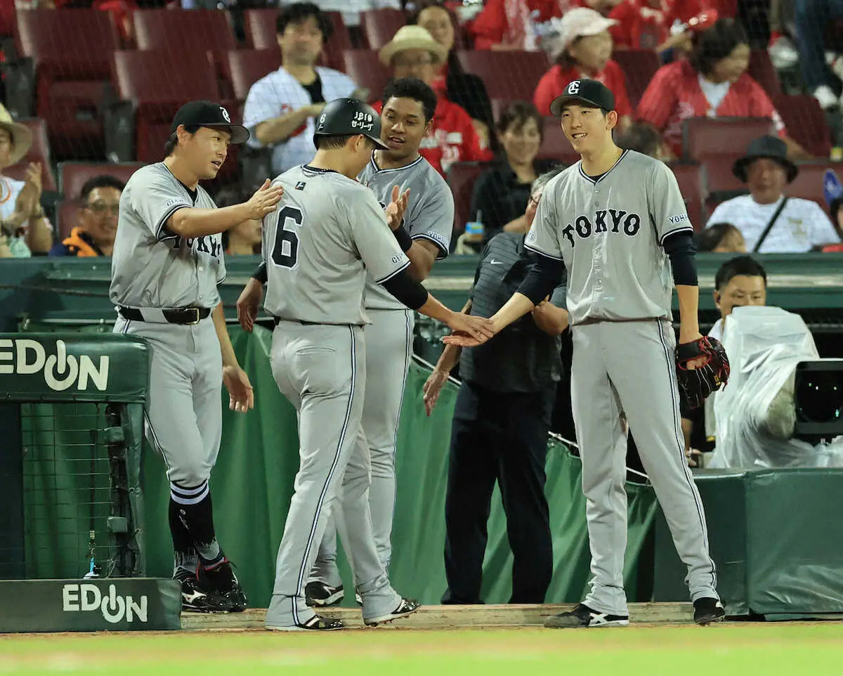 巨人快勝！あす優勝マジック12点灯へ　“鬼門”マツダで4年ぶり3連勝、1106日ぶり貯金15