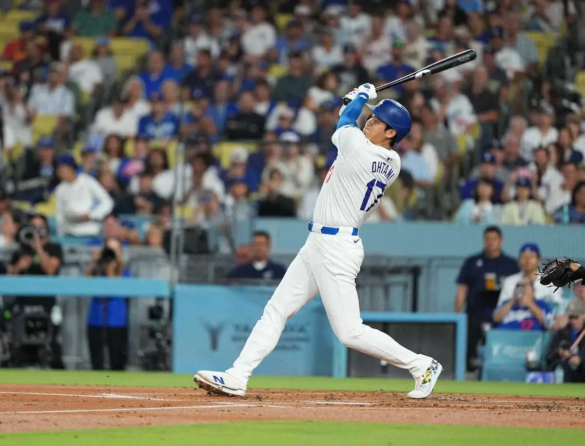 ドジャース・大谷　低弾道で自己新47号！アジア最多並んだ米218号　104打点でトップ浮上