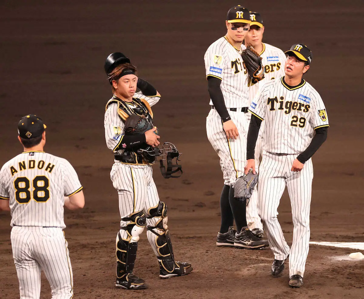 【画像・写真】阪神　高橋は5回2/3、4安打3失点　4勝目の権利持って交代　2番手の石井が火消しに成功