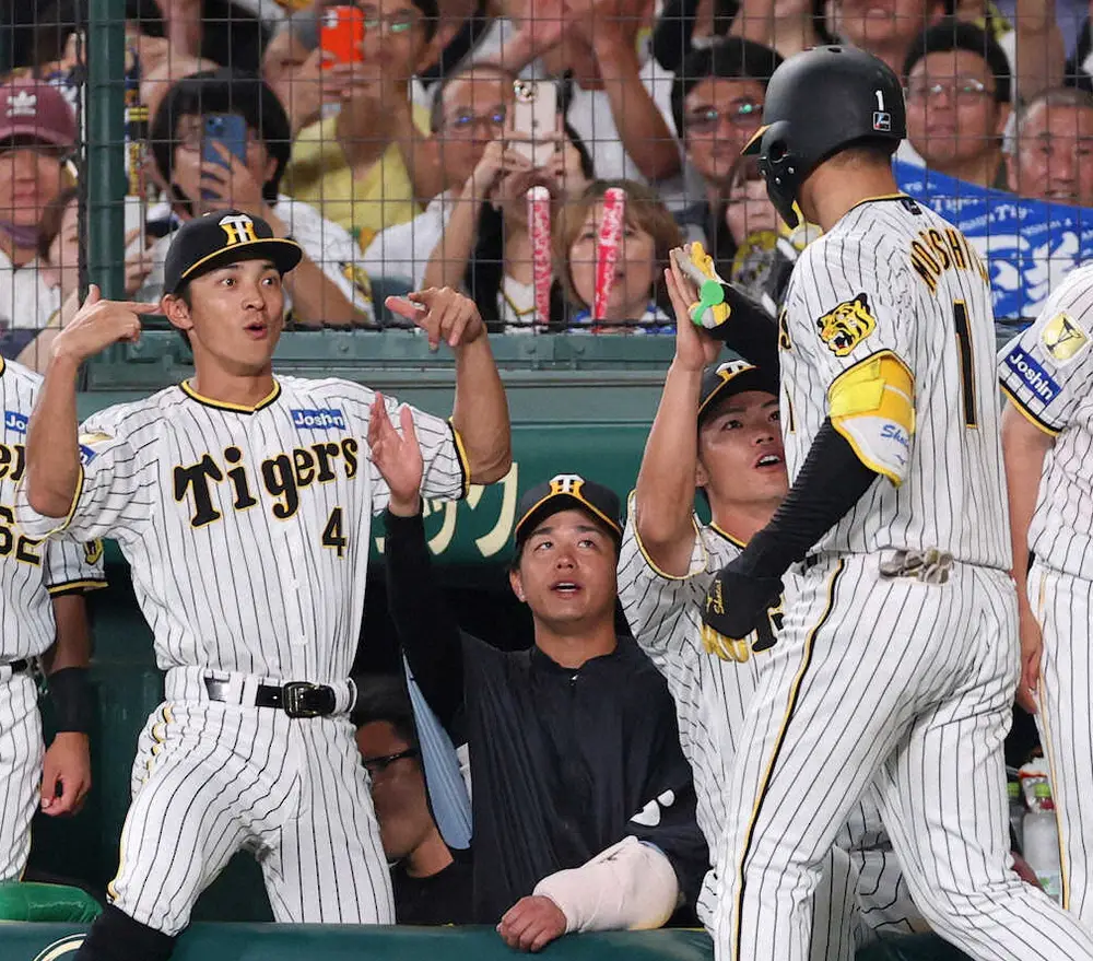 阪神　広島に快勝し8月2日以来42日ぶりに2位浮上　森下が4戦連発の16号ソロ