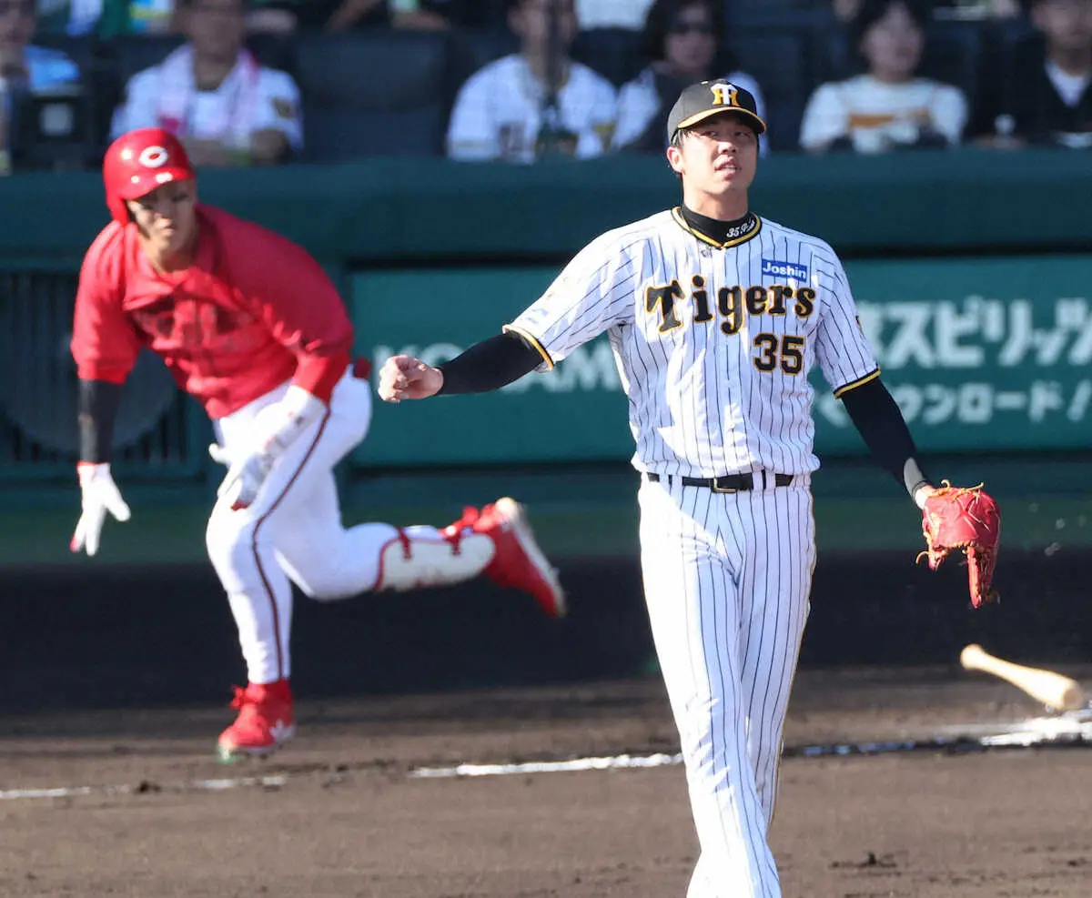 自身4連勝中の阪神・才木が6回3失点で降板