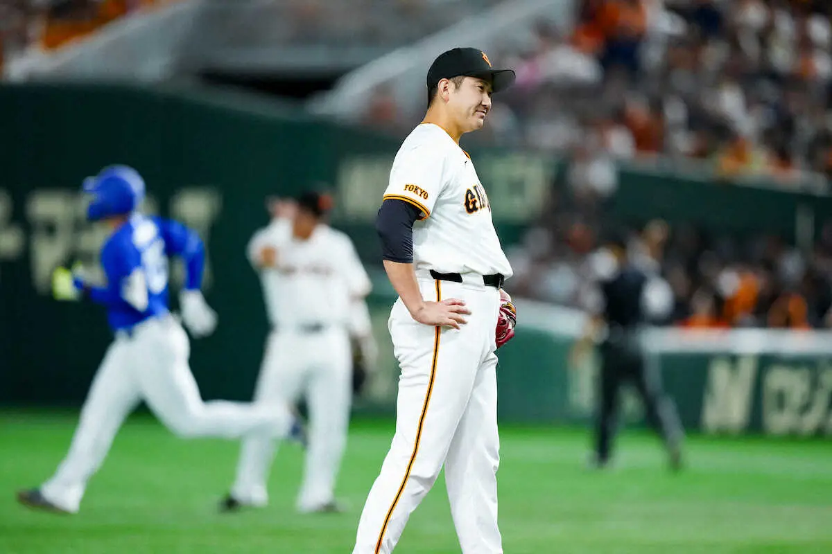 【画像・写真】巨人・菅野智之　3年ぶり中4日登板も15勝目ならず　93球投げ、6回途中3失点で降板