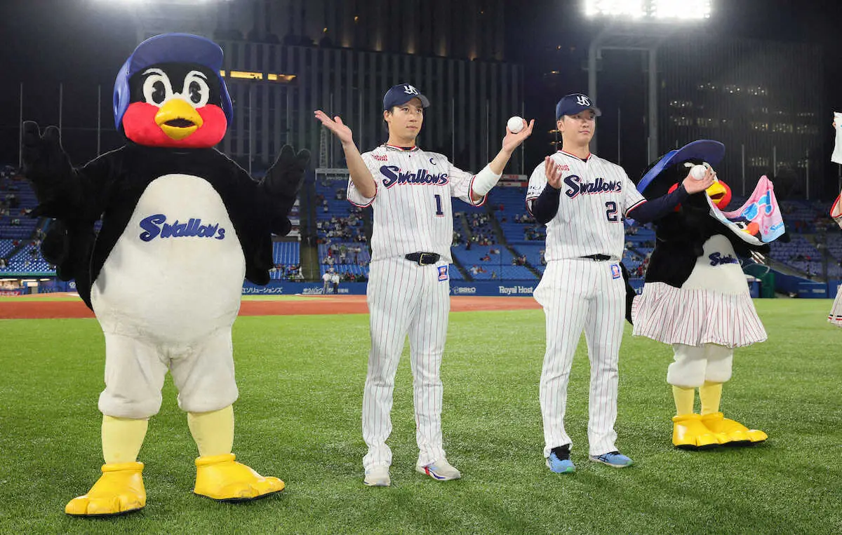 【画像・写真】ヤクルト・山田　古田超え神宮トップ448打点「うれしい」　青木の安打には笑顔で引退を「取り消して…」