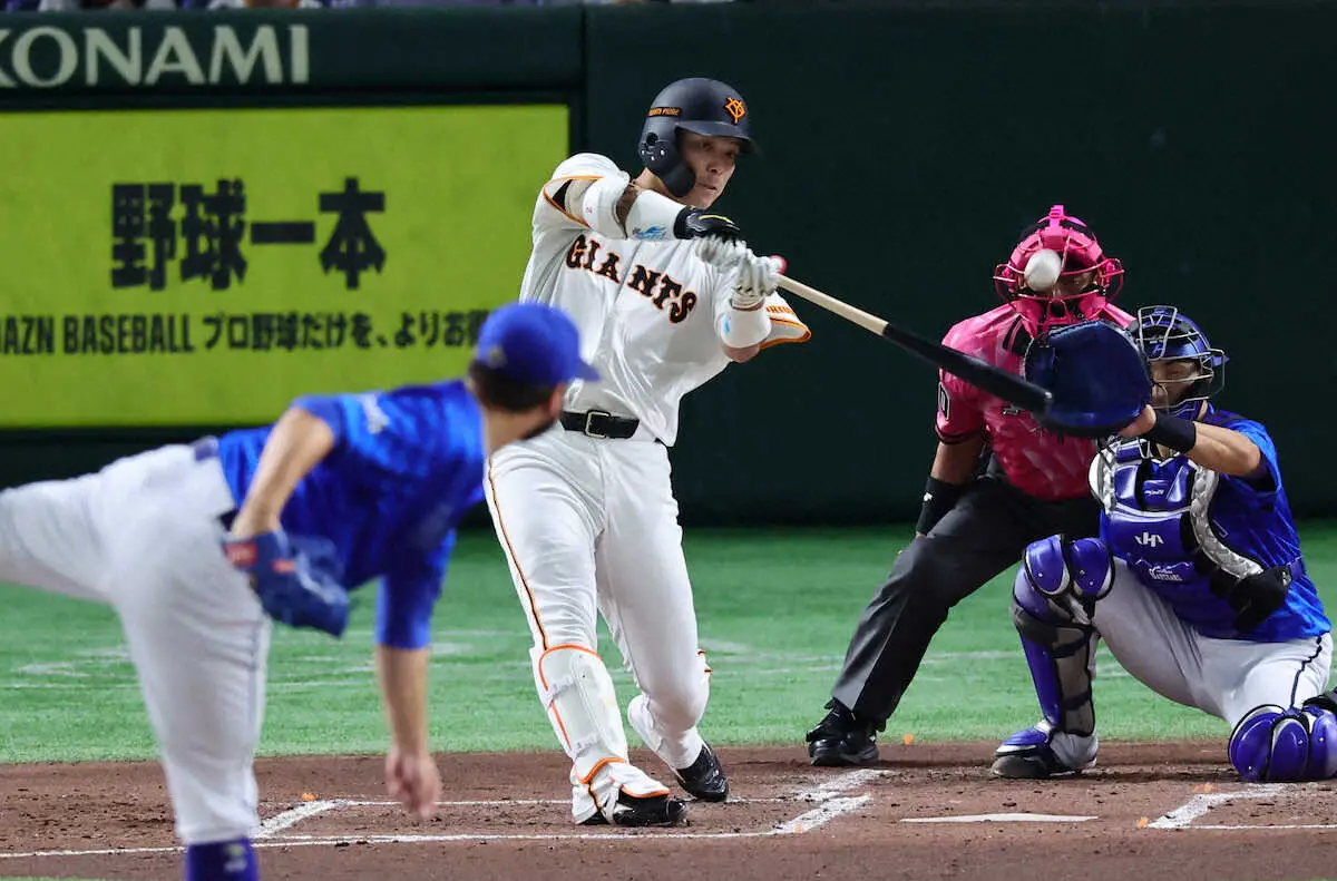 【画像・写真】巨人・大城卓三　4戦ぶりスタメンマスクで相棒・戸郷を好リード、完封リレーに導く　打席では1打点