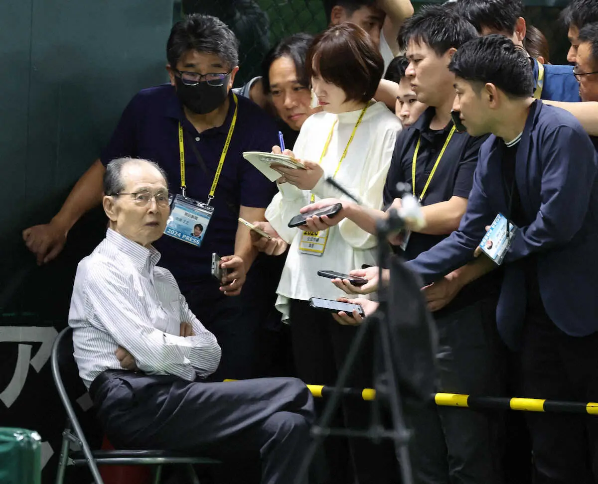 【画像・写真】ソフトバンク王貞治会長　大谷翔平の偉業を絶賛「おれは最高10だった」「人をびっくりさせる男」