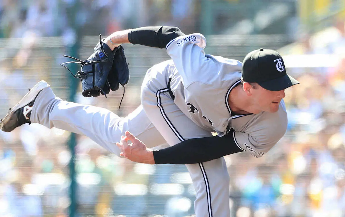 【画像・写真】巨人・グリフィン　来日初の中4日で好投　5回4安打無失点　0ー0の投手戦　援護なく7勝目は逃す