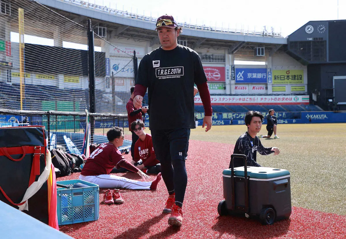 【画像・写真】楽天・田中将大が今季初めて1軍に合流　28日オリックス戦で今季初先発　今江監督「いい方向に」