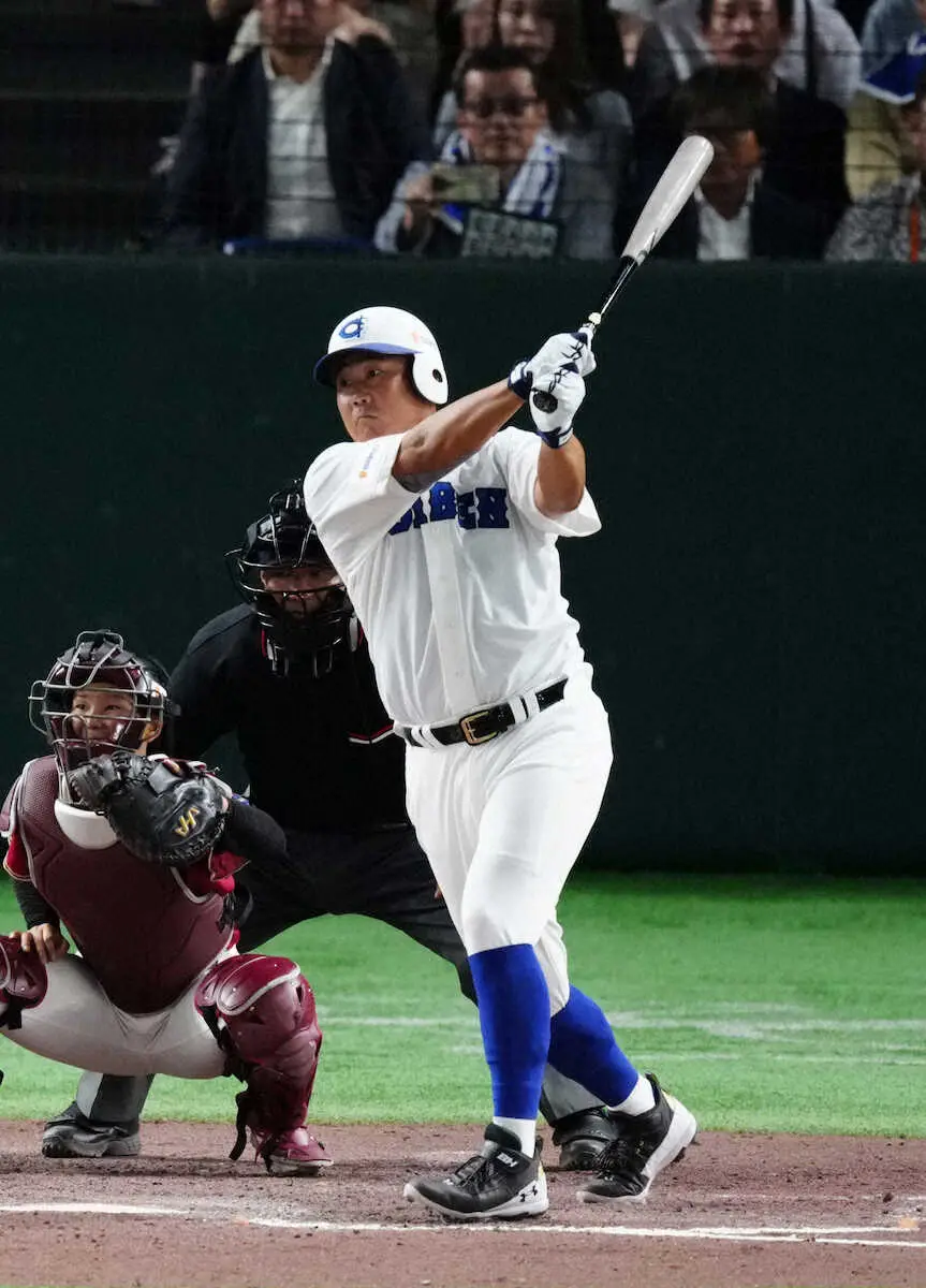 【画像・写真】松坂大輔氏、初登板目指すも「投げられない状態」　8回適時打で松井氏本塁打につなげた