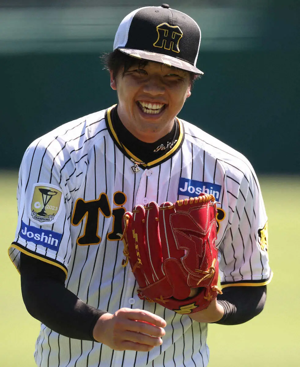 阪神・才木　29日先発DeNA東に投げ勝ち2冠獲りへ　岡田監督「ええ勝負するんちゃう（笑い）」