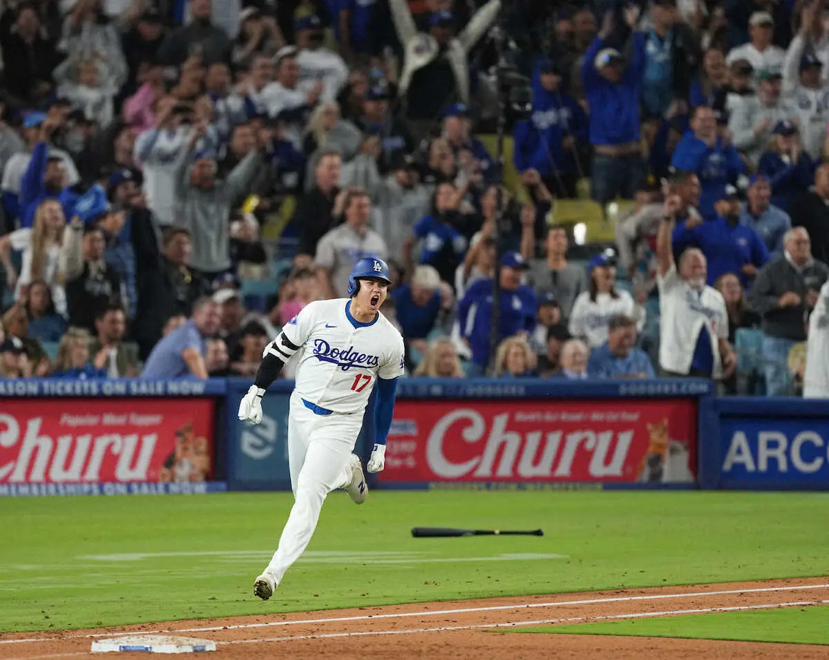 【画像・写真】ドジャース・大谷　王手！M2再点灯　26日勝てば自身初の地区王者「感情的になって、うれしさが出た」